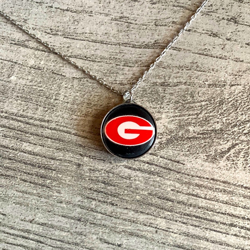 Georgia bulldog necklace